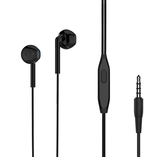 

Langsdom MJ31 1.2m Wired Half In-Ear 3.5mm Interface Stereo Earphones with Mic (Black)
