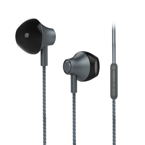 

KIVEE KV-MT06 1.2m Wired Half In Ear 3.5mm Interface HiFi Stereo Earphones with Mic (Black)