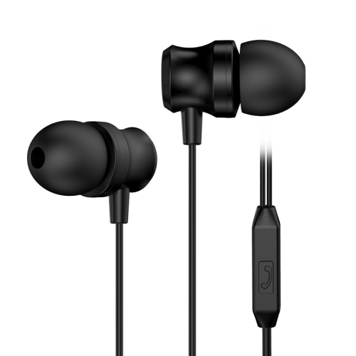 

KIVEE KV-MT20 1.2m Wired In Ear 3.5mm Interface Stereo Earphones with Mic (Black)