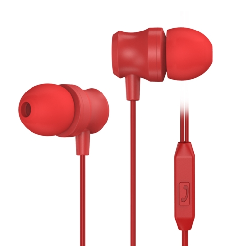 

KIVEE KV-MT20 1.2m Wired In Ear 3.5mm Interface Stereo Earphones with Mic (Red)