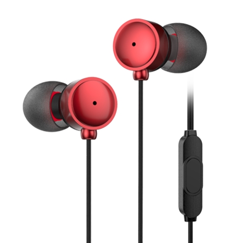 

KIVEE KT-MT21 1.2m Wired In Ear 3.5mm Interface HiFi Earphones with Mic (Black Red)