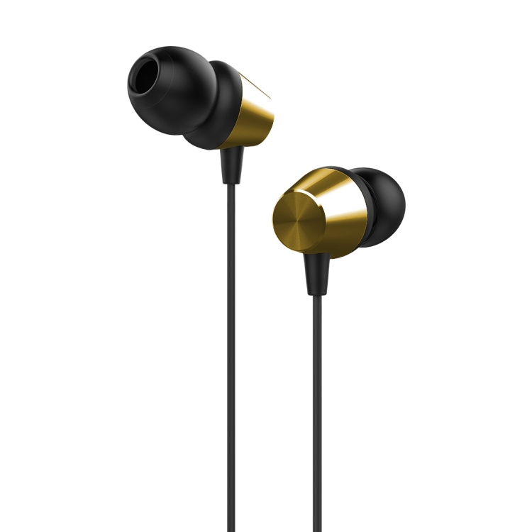 

ONDA AD302 3.5mm Jack High-Fidelity Stereo In Ear Wired Earphone with Microphone (Gold)