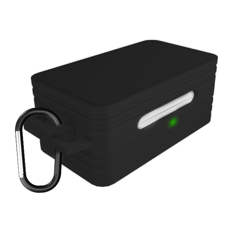 

For Galaxy Buds Bluetooth Sports Earphone Protective Case Anti-drop Silicone Storage Box(Black)