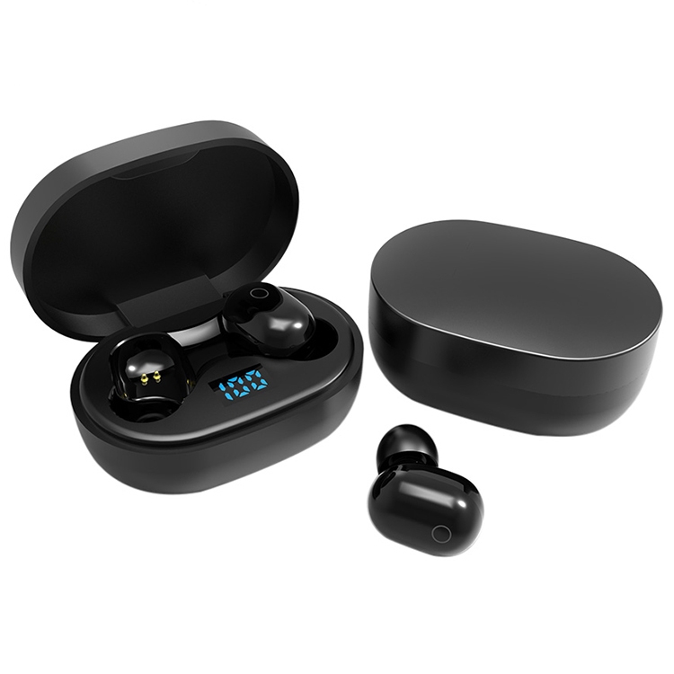 

F2 Sports Waterproof Bluetooth Headset Bluetooth 5.0 Wireless Headset with Digital Display(Black)