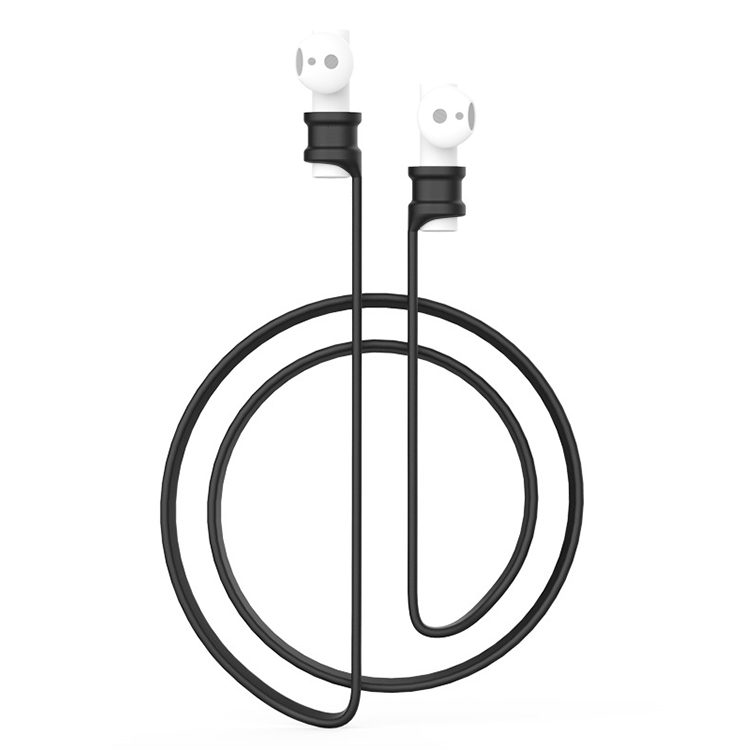 

For Xiaomi Air 2 Earphone Silicone Lanyard Anti-lost Rope (Black)
