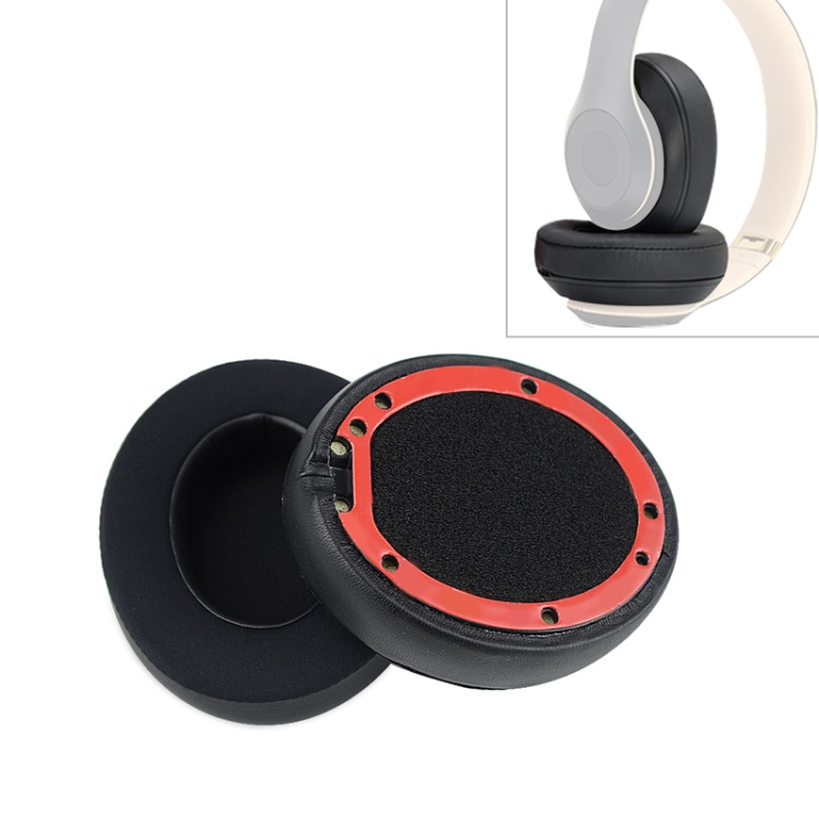 

2 PCS For Beats Studio 2.0 / 3.0 Headphone Protective Cover Ice Gel Earmuffs(Black)