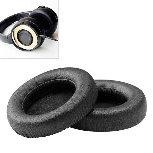 

2 PCS For ATH WS550 Imitation Leather + Sponge Headphone Protective Cover Earmuffs (Black)