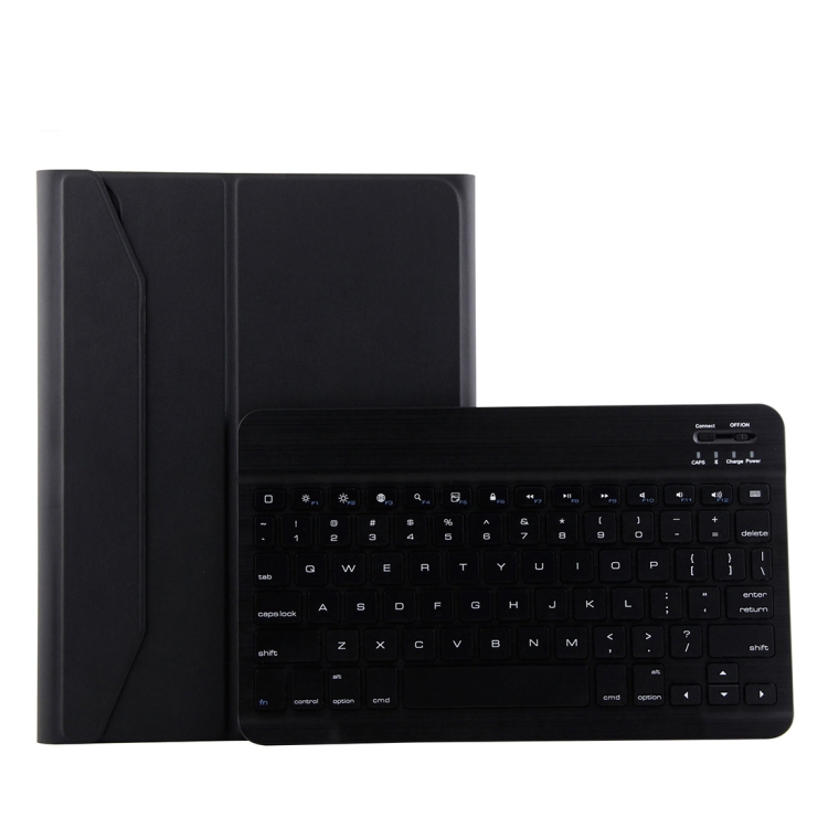 

1130B Detachable Bluetooth 3.0 ABS Brushed Texture Keyboard + Lambskin Texture Leather Case for iPad Pro 11 inch (2018), with Three-gear Adjustment / Magnetic / Sleep Function(Black)