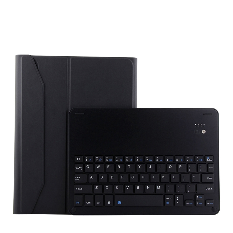 

1139B Detachable Bluetooth 3.0 Aluminum Alloy Keyboard + Lambskin Texture Leather Case for iPad Pro 11 inch (2018), with Three-gear Adjustment / Magnetic / Sleep Function (Black)