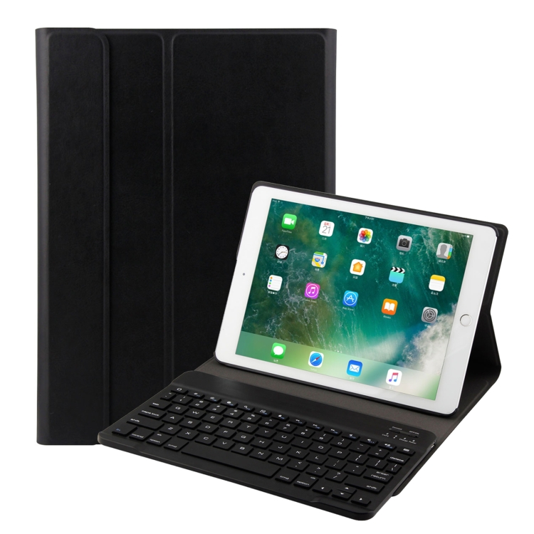 

FT-1030D Bluetooth 3.0 ABS Brushed Texture Keyboard + Skin Texture Leather Case for iPad Air / Air 2 / iPad Pro 9.7 inch, with Three-gear Angle Adjustment / Magnetic / Sleep Function (Black)