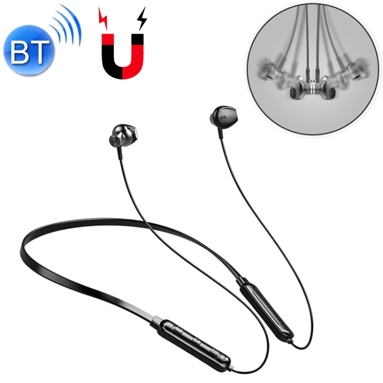 

FMJ Q7 Bluetooth 4.2 Magnetic Neck-mounted Sport Bluetooth Earphone (Black)
