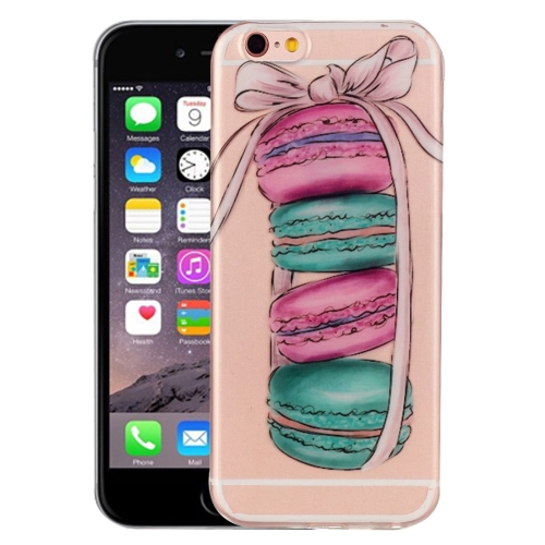 

For iPhone 6 & 6s Macarons Pattern IMD Workmanship Soft TPU Protective Case