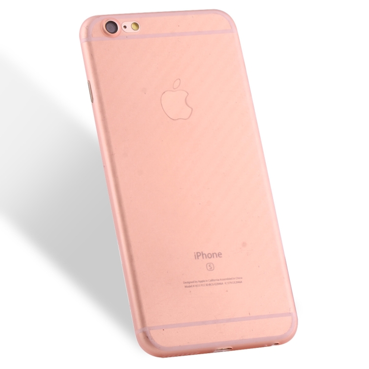 

For iPhone 6 & 6s Carbon Fibre Texture PP Protective Back Cover Case (Rose Gold)