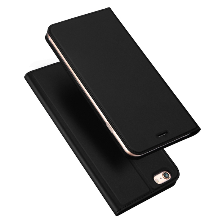 

DUX DUCIS Skin Pro Series Horizontal Flip PU + TPU Leather Case for iPhone 6 & 6s, with Holder & Card Slots (Black)