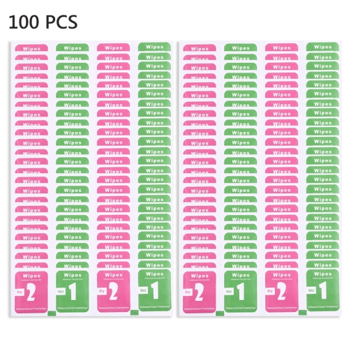 600 PCS Dry-Wet Wipes Screen Protectors Accessories Alcohol for Pad Mobile Phone Watch Screen Cleaning Cloth