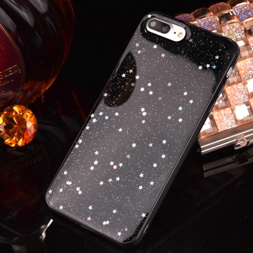 

For iPhone 6 & 6s Epoxy Dripping Black Starry Soft TPU Protective Case Back Cover