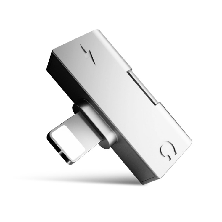 

YAOMAISI Q09 4 in 1 8 Pin 2.4A Listen Call Audio Converter Earphone Adapter, For iPhone X, iPhone 8 & 7, iPhone 8 Plus & 7 Plus(Silver)