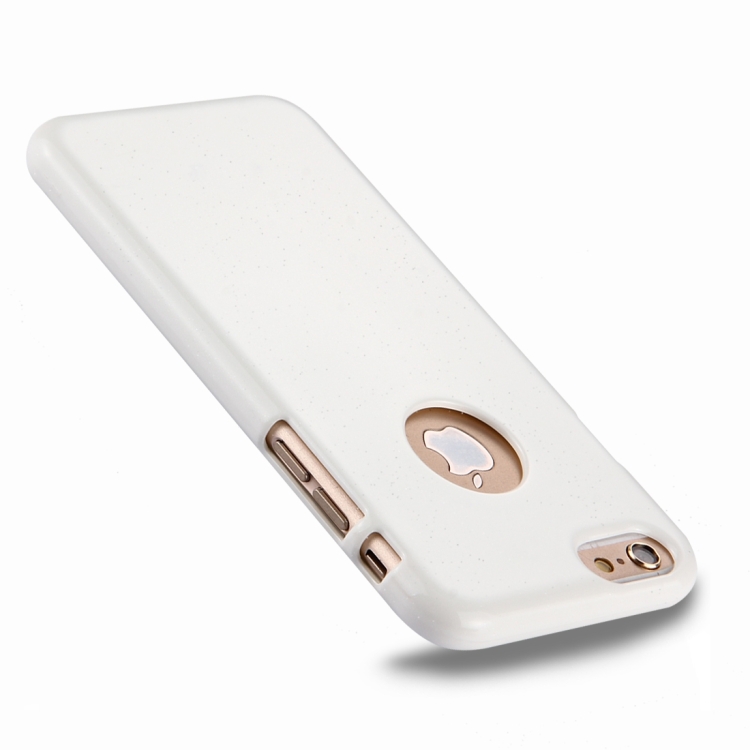 

GOOSPERY JELLY CASE for iPhone 6 & 6s TPU Glitter Powder Drop-proof Protective Back Cover Case (White)