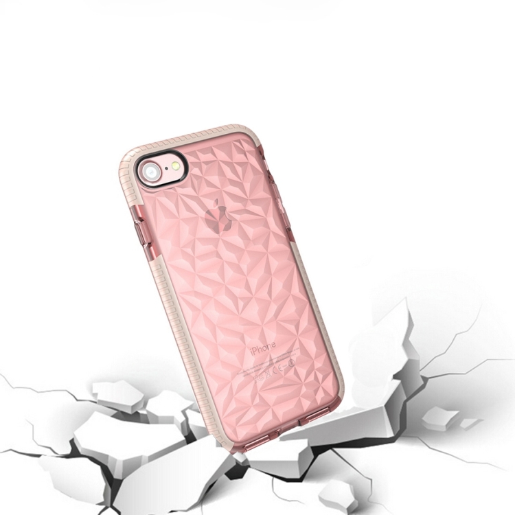 

For iPhone 6 & 6s Diamond Texture TPU Dropproof Protective Back Cover Case (Pink)
