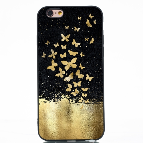 

Gold Butterfly Painted Pattern Soft TPU Case for iPhone 6 & 6s