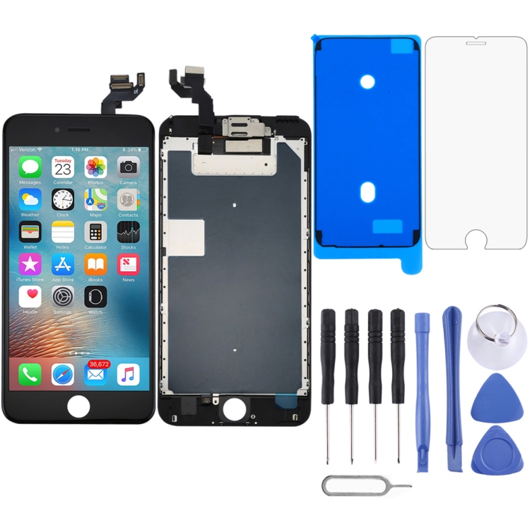 

LCD Screen and Digitizer Full Assembly with Front Camera for iPhone 6s Plus(Black)