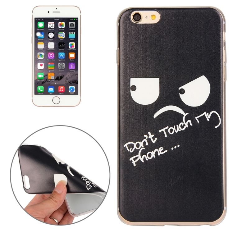 

For iPhone 6 Plus & 6s Plus Eyes and Words Pattern TPU Protective Case