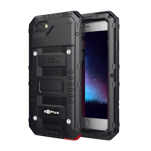 

Waterproof Dustproof Shockproof Zinc Alloy + Silicone Case for iPhone 6 Plus & 6s Plus (Black)