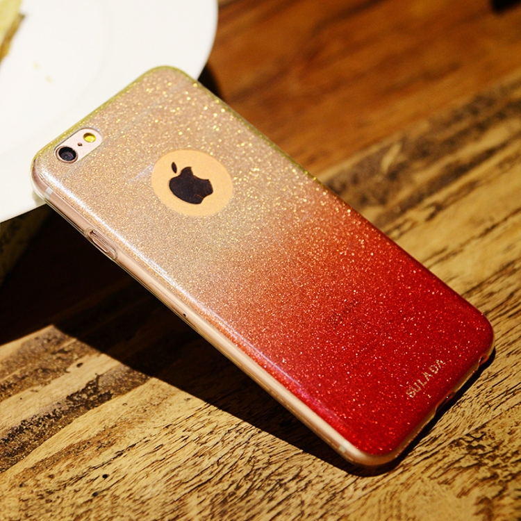 

SULADA Shockproof TPU+ Blue Light Flash Powder Case for iPhone 6 Plus & 6s Plus (Red)