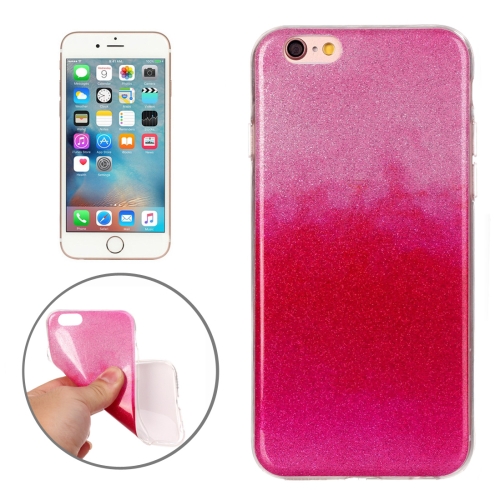 SUNSKY - For iPhone 6 Plus & 6s Plus IMD Color Fades Glitter Powder TPU ...
