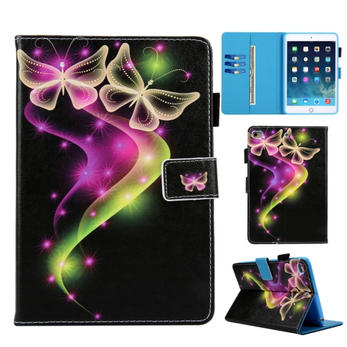 

Golden Butterfly Pattern Horizontal Flip Case for iPad 9.7(2017) / 9.7(2018) / Pro 9.7(2016) / Air2 / Air , with Wallet & Holder & Pen Slots & Card Slot