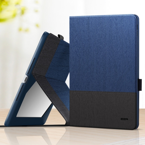 

ESR Simplicity Series Horizontal Flip Leather Case for iPad 9.7 (2018) / (2017), with Holder & Pen Slot & Sleep / Wake-up Function(Dark Blue)