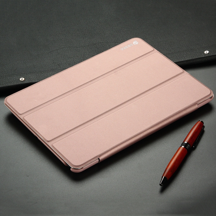 

DUX DUCIS Skin Pro Series Horizontal Flip PU + PC Leather Case for iPad 9.7 inch (2018) & (2017) & Air 2 & Air, with Three-folding Holder (Pink)