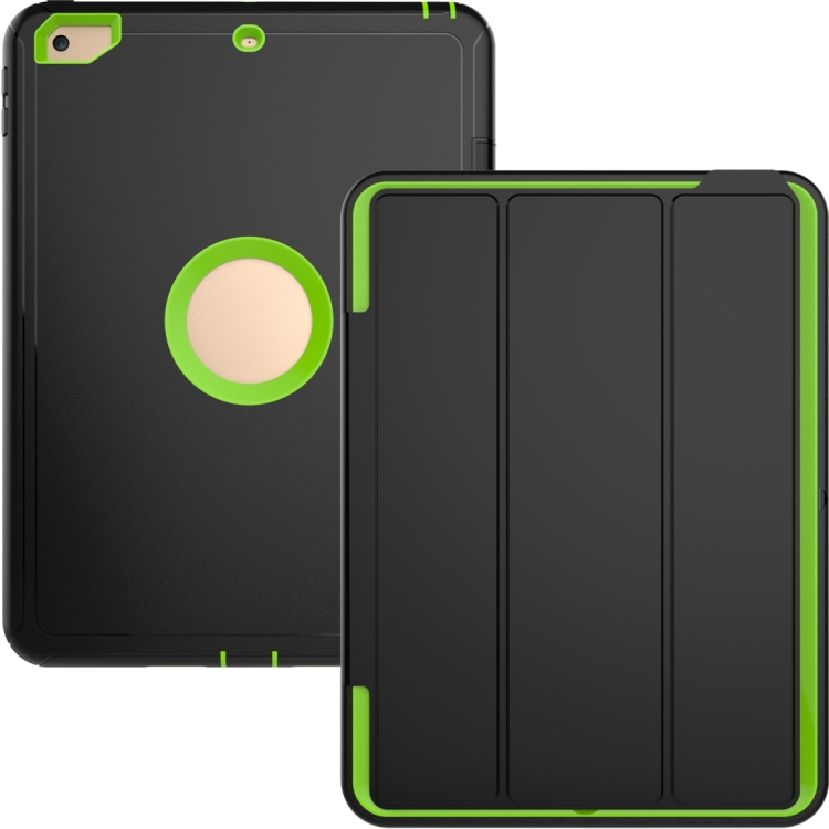 

For iPad 9.7 (2018) & iPad 9.7 (2017) 3-fold Magnetic Protective Case with Smart Cover Auto-sleep & Awake Function(Light Green)