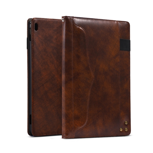 

Multifunctional TPU+PC Horizontal Flip Leather Case for iPad Pro 10.5 Inch, with Holder & Pen Slot & Card Slots & Wallet(Dark Brown)