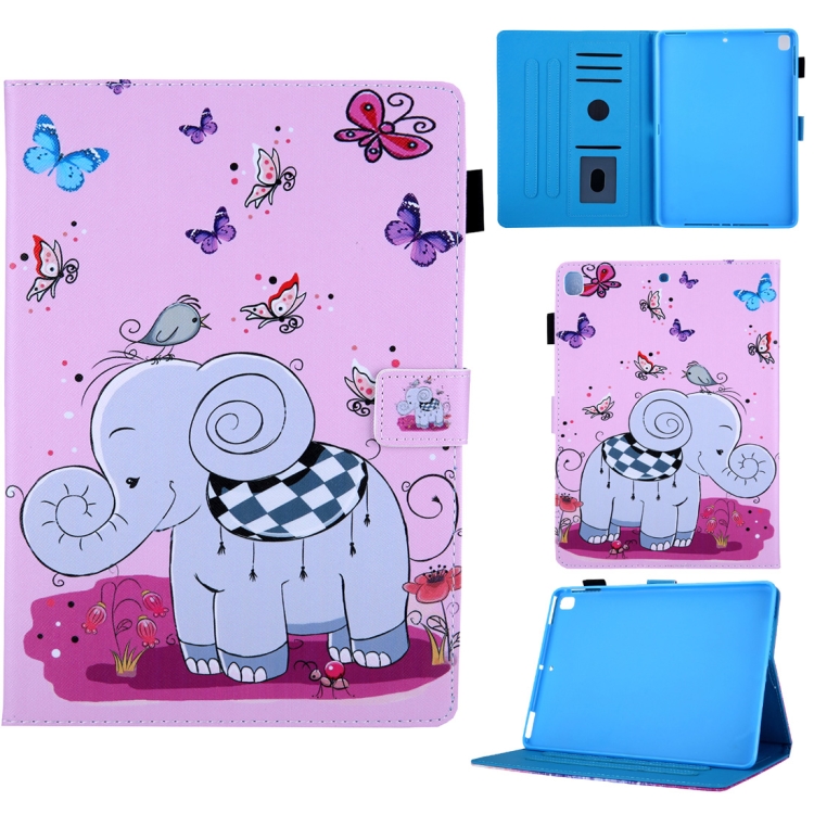 

Butterfly Elephant Pattern Horizontal Flip Leather Case for iPad Air / Air 2 / iPad Pro 9.7 2016 / iPad 9.7 2017 / iPad 9.7 2018, with Holder & Card Slot & Sleep / Wake-up Function