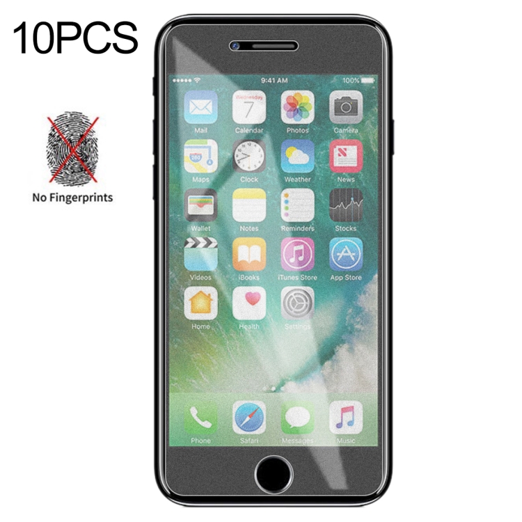 

10 PCS Non-Full Matte Frosted Tempered Glass Film for iPhone 7 / 8