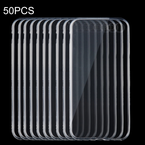 

50 PCS for iPhone 8 & 7 0.75mm Ultra-thin Transparent TPU Protective Case