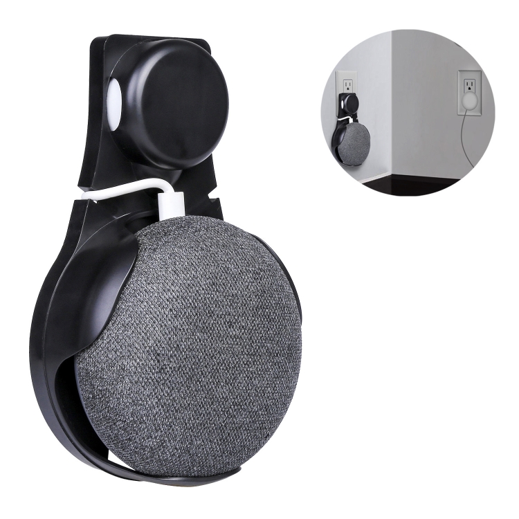 

Google Home Mini Wall Mount Hold Smart Speaker Wall Mounted Wall Bracket for Household Wall Hanging(Black)