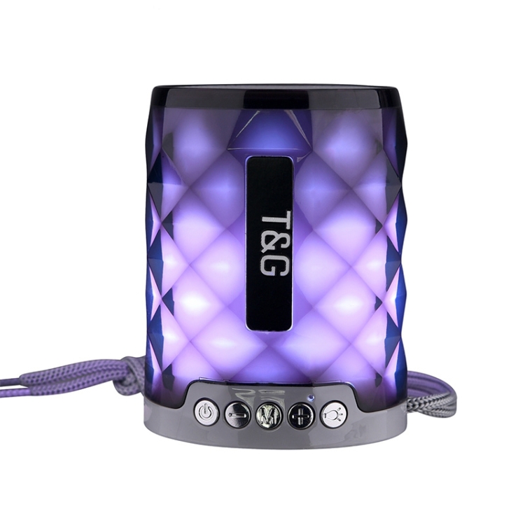 

T&G TG155 Bluetooth 4.2 Mini Portable Wireless Bluetooth Speaker with Colorful Lights(Grey)