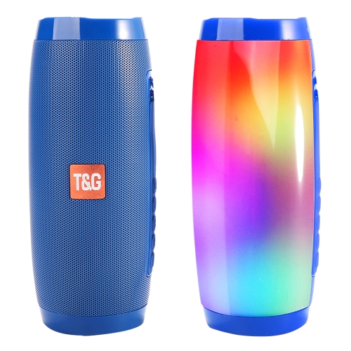 

T&G TG157 Bluetooth 4.2 Mini Portable Wireless Bluetooth Speaker with Melody Colorful Lights(Blue)