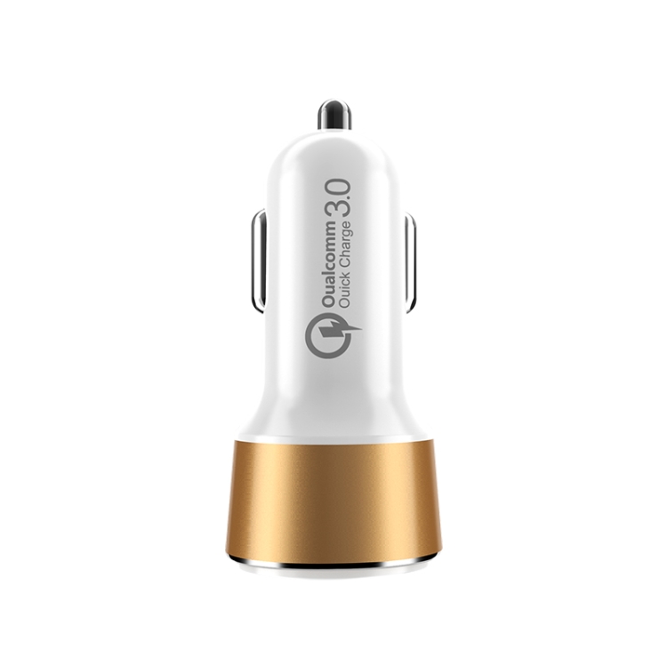 

JOYROOM CC-032 2.4A QC 3.0 Dual USB Car Charger Fast Charging (White)