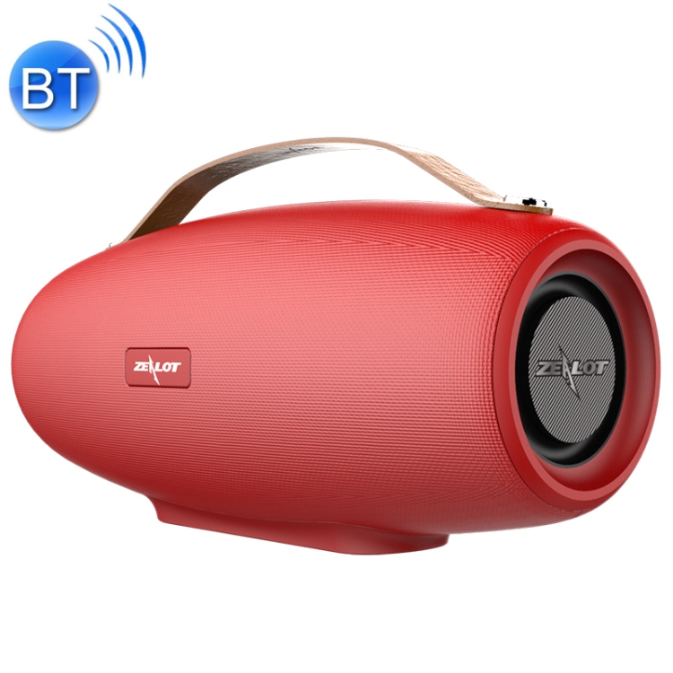 

ZEALOT S27 Multifunctional Bass Wireless Bluetooth Speaker, Built-in Microphone, Support Bluetooth Call & AUX & TF Card & 1x93mm + 2x66mm Speakers(Red)