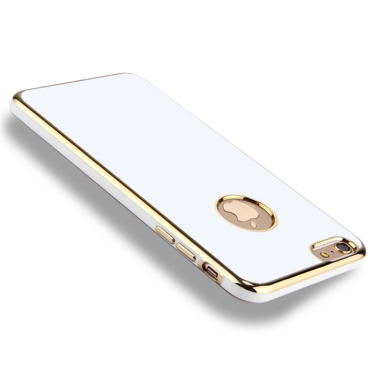

For iPhone 8 & 7 Electroplating Soft TPU Protective Cover Case (White)