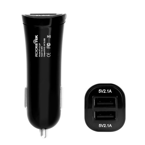 

ROCKETEK CC2P DC 5V 4.2A Dual USB Smart Car Charger