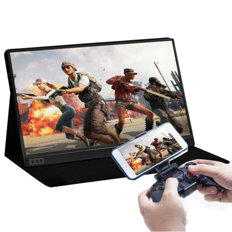 

15.6 inch 1080P 178 Degree Wide Angle HD Portable Display Device for Desktop Computer / Game Console / Simultaneous Screen / PS4 / PS3 / XBox, with Mini HDMI & Micro USB & 2 USB-C / Type-C Interfaces