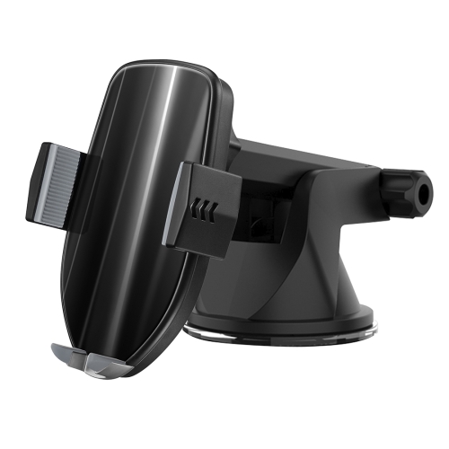 

HAMTOD M22 10W 360 Degree Rotation QI Intelligent Sensor Car Wireless Charging Holder with Suction Cup(Black)