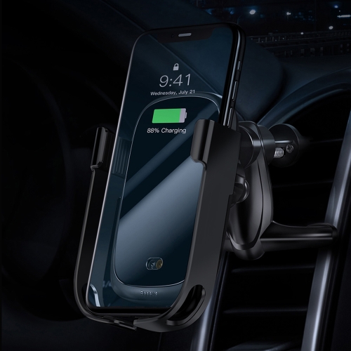 

Baseus Multi-function Car Mobile Phone Holder Wireless Charger (Black)