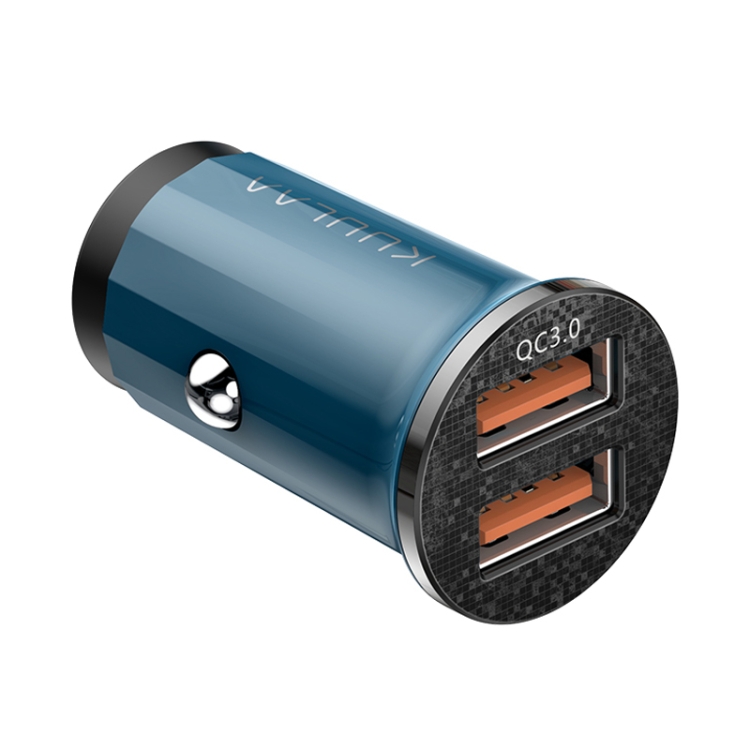 

KUULAA KL-CD09 48W QC3.0 Mini Dual USB Car Charger(Blue)