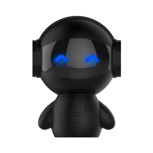 

M10 Multi-function Mini Robot USB Charging Wireless Bluetooth Speaker Power Bank (Black)