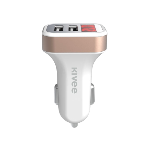 

KIVEE KV-UT501P 2.1A Dual USB Car Charger (Gold)